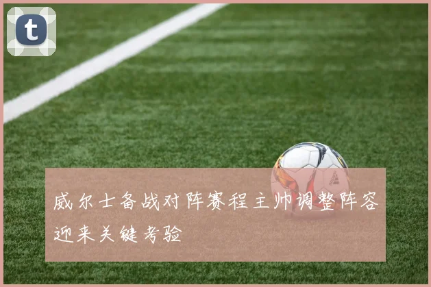 威尔士备战对阵赛程主帅调整阵容迎来关键考验